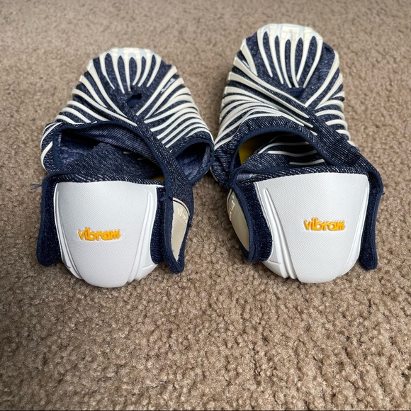 Vibram Unisex Furoshiki Walking Yoga Fitness Shoe Jeans Sz M In White, Jean - Picture 11 of 13